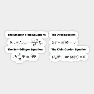 Theoretical Physics Equations Sticker